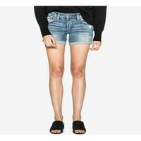 Silver Jeans Co. női barátja középn emelkedő rövidnadrág, derékméret 24-36
