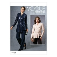 Vogue minták minta: hiányzik a felső méretek S-M-L-XL