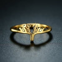 18K aranyozott jávorszarvas gyűrű