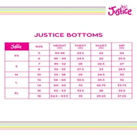 Justice Girls szuper puha húzózsinór delfin rövidnadrág, méretek 5- & Plus