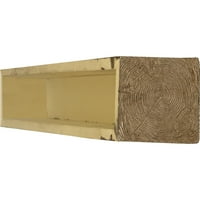 Ekena Millwork 8 H 12 D 48 W Sandflasztált Fau Wood kandalló kandalló, természetes méz harmat