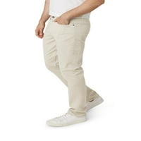 Chaps férfiak 5 zsebében nyújtott twill vékony egyenes parti mosó nadrág - legfeljebb 52 méretű