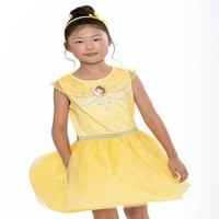 Disney Princess Girls Belle Cosplay ruha, Méret 4-16