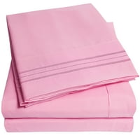 Sorozat mély zseb hálószobás ágynemű iker - rózsaszín