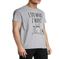 Humor férfiak és nagy férfiak azt csinálom, amit akarok, cica grafikus póló