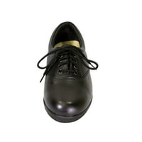 Órás kényelem Helga széles szélességű kényelmi cipő munka és alkalmi öltözék fekete 11