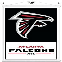 Atlanta Falcons-Logo fali poszter mágneses kerettel, 22.375 34