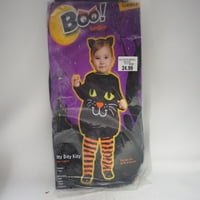 Itty Bitty Kitty kisgyermek Halloween jelmez, 12 hónap