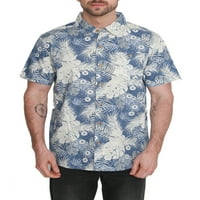 Pacific Marlin férfiak rövid ujjú hawaii szőtt ing