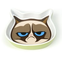 Petrageous Designs Capacity Grumpy Cat csészealj, zöld