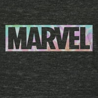 Marvel logo nyakkendő festék töltő junior rövid ujjú grafikus póló, méretek xs-2xl