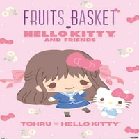 Gyümölcs kosár Hello Kitty és barátai - Tohru és Hello Kitty fali poszter, 14.725 22.375