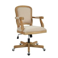 Linon Marlette menedzser széke állítható magasságú és forgó, lb kapacitás, természetes anyag