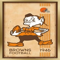 Cleveland Browns-Retro Logó Fali Poszter, 22.375 34