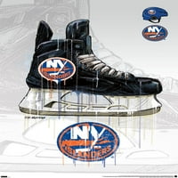 New York Islanders-Csepegtető Korcsolya Fal Poszter, 14.725 22.375
