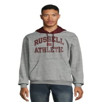 Russell Athletic Férfi Logo Plaid gyapjú kapucnis, S-XL méretű