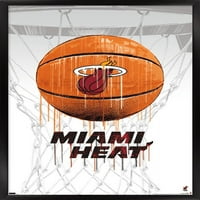 Miami Heat-Csepegtető Kosárlabda Fal Poszter, 14.725 22.375