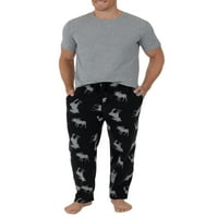 A szövőszék gyümölcse a férfiak rövid ujjú személyzetének felső és gyapjú pizsamás nadrágja