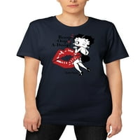 Betty Boop fúj csókok grafikus pólót