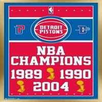 Detroit Pistons-Bajnokok Fali Poszter, 22.375 34