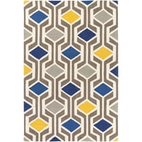 Művészi szövők Gisele Blue 2 '3' modern geometriai szőnyeg