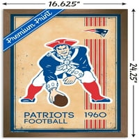 New England Patriots-Retro Logó Fali Poszter, 14.725 22.375