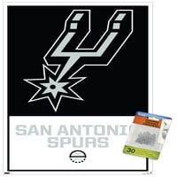 San Antonio Spurs-logó fali poszter Pushpins, 14.725 22.375