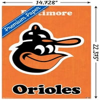 Baltimore Orioles - Retro Logo Wall poszter, 22.375 34