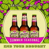 Shiner tüskés körte nyári szezonális sör, shiner kézműves sör, csomag, fl oz palackok, 4,9% ABV