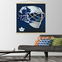 Toronto Maple Leafs-maszk fali poszter fa mágneses kerettel, 22.375 34