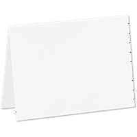 Luxpaper mini hajtogatott kártya, 9 16, fehér, 50 csomag