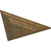 Ekena Millwork 19 W 5 8 H 1 8 P Háromszög Mennyezeti Medál, Kézzel Festett Dörzsölt Bronz