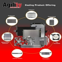 Agility Auto Auto Parts Motor hűtőventilátor-összeszerelése Honda specifikus modellekhez. Válassza ki: 2011- Honda Odyssey