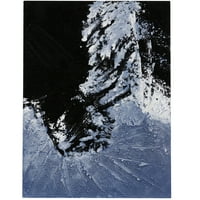 Ender kompozíció kék mély textúrában, vászon