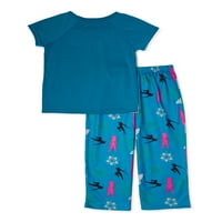 A Disney Raya és az utolsó sárkánylányok rövid ujjú teteje és nadrágja, 2 darabos pizsama készlet, Méretek 4-10