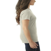 A nők puha háromkeverék rövid ujjú személyzet póló, csomag
