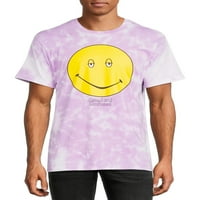 Dazed and Confused férfi és nagy férfi Smiley Tie Dye grafikus póló