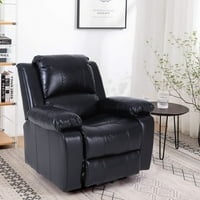 Stúdió elektromos energiaellátó ülőhellyel rendelkező szék kanapé időskorúak számára masszázs és hő, PU bőr, fekete