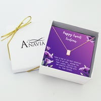 Anavia Boldog Édes tizenhat nyaklánc, 16. születésnapi kártya ajándék, lánya születésnapi ajándék, édes nyaklánc lányoknak-[Rose