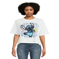 Stitch Juniors horgolt grafikus póló rövid ujjú, méretek XS-3XL