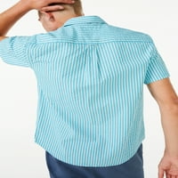 Ingyenes összeszerelő férfiak mindennapi gomb-lefelé tartó ing rövid ujjú