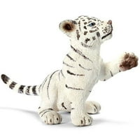 Schleich Tiger Cub White Playing Animal Figurine