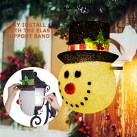 Karácsonyi tornác fényfedelek, hóember ünnepi fény borító kültéri karácsonyi dekorációkhoz