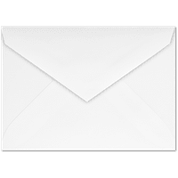 Luxpaper egy hegyes szárnyas borítékok, 1 8, lb. fényes fehér, csomag