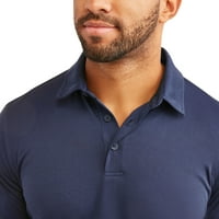 Férfi rövid ujjú teljesítményű texturált póló