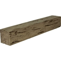 Ekena Millwork 6 H 8 D 72 W Pecky Cypress Fau Wood kandalló kandalló, prémium dió