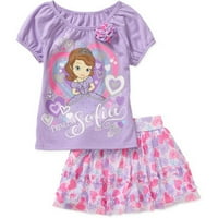 Disney baba kisgyermek lány póló és szoknya ruhák készlet