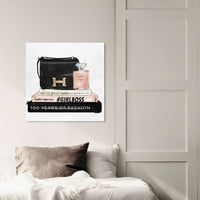 A Wynwood Studio Fashion and Glam Wall Art vászon nyomtatja a „My Always Essentials” kézitáskákat - fekete, rózsaszín