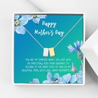 Boldog Anyák napi nyakláncát és kártyakészletét, nyakláncot anyának, ékszer ajándék, ajándék anyának, ajándék neki, anya nyaklánc,