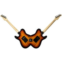 Sawtooth Michael Angelo Batio Limited Edition Electric Double Guitar Floyd Rose-val, Chromacast tok, fekete szövött heveder,